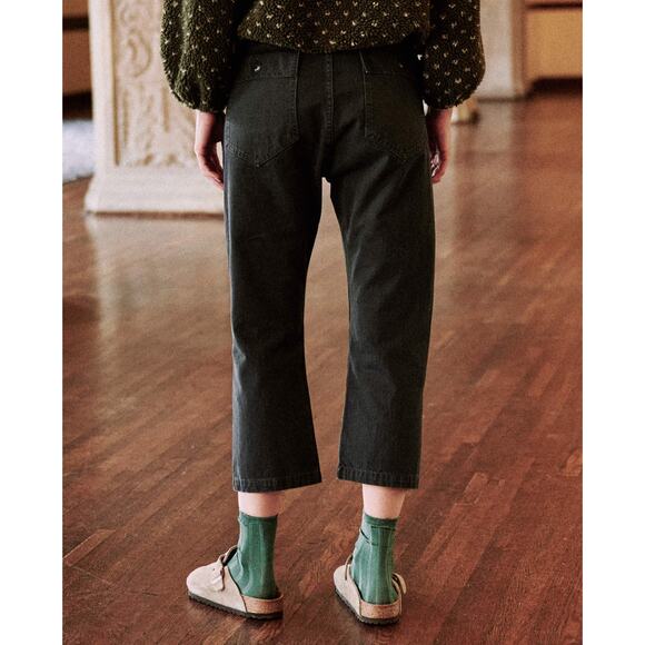 The Great The Ranger Pant | Cropped Wide Leg in Washed Black | Size 27 - Picture 7 of 9